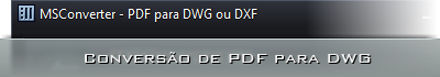 Converso de PDF para DWG